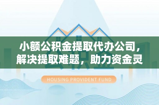大社小额公积金提取代办公司，解决提取难题，助力资金灵活使用